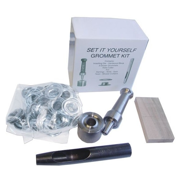 Tarps Now No. 003GrommetsPerBoxGrommetKits-NickelFinish, PK36 - TA-GKN-K232-00N