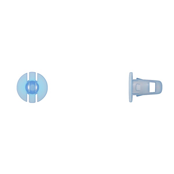 Disco Blue Nyln Trim Grommets 8mm Hole 15mm Stem L PK25 - 9585PK