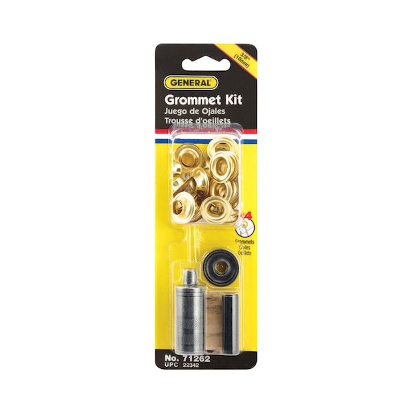 General Tools General 3/8 in. D Brass Grommet Kit 1 pk - 71262