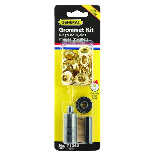 General Tools General 3/8 in. D Brass Grommet Kit 1 pk - 71262