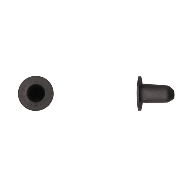Disco Blk Rubber Mldg Grommets 9mm Hole Size 15.5mm Stem L PK25 - 12985PK