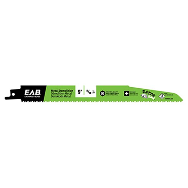 Eab Tool Usa 9 in. x 8 by 10 TPI Reciprocating Saw Blade, 25PK - 257290
