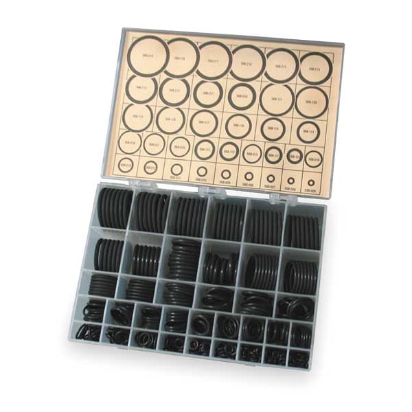 Zoro Select O-Ring Asst, Viton, 436 Pcs, 36 Szs - 3CWA3