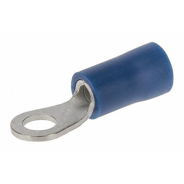 Terminal anillo de vinilo de Nsi Industries para cable de 16-14 AWG, punta #6 - R16-6V