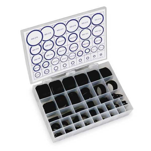 Zoro Select O-Ring Assortment, Buna N, 226 Pcs, 36 Szs - 1RGZ8