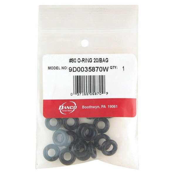 Danco Danco 1/2 in. D X 1/4 in. D No 90 Rubber O-Ring 20 pk - 35870W