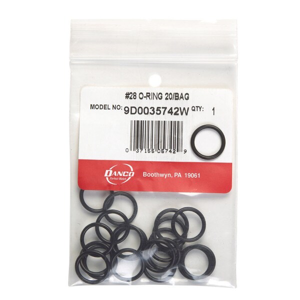Danco Danco 5/8 in. D X 1/2 in. D Rubber O-Ring 20 pk - 35742W