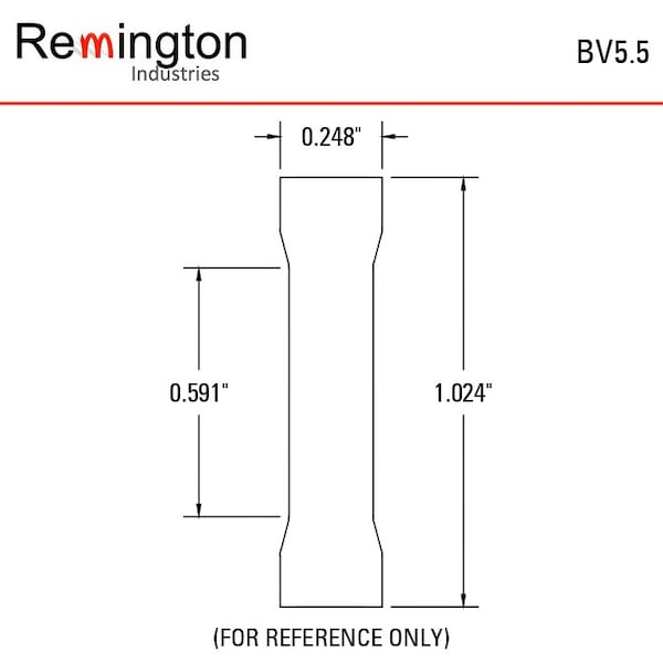 Terminales de extremo para cables de 10-12 AWG, aislados con PVC, color amarillo, 10 piezas - BV5.5-10 de Remington Industries.