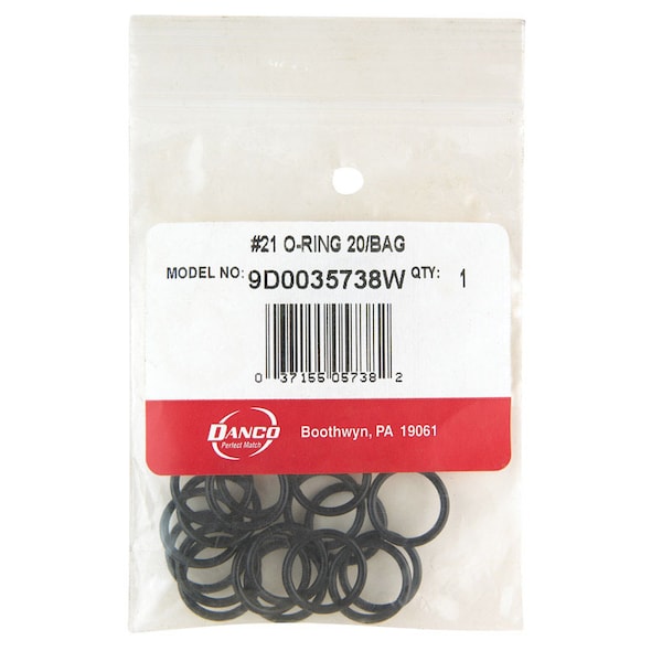 Danco Danco 5/8 in. D X 15/32 in. D No 21 Rubber O-Ring 20 pk - 35738W