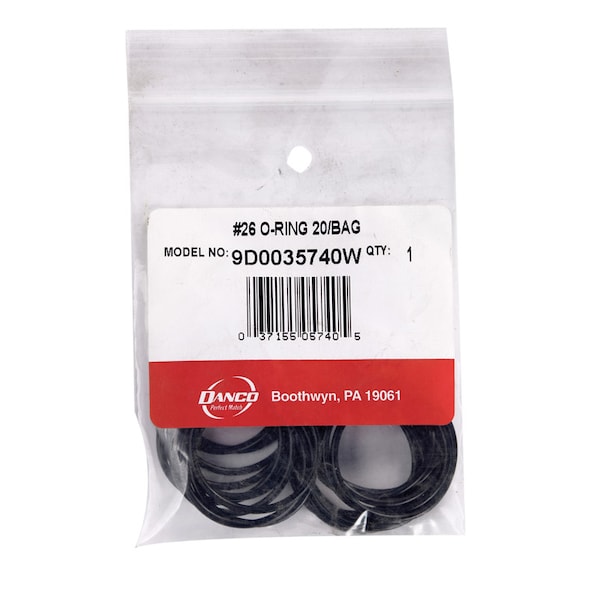 Lavelle Industries Danco 1-1/2 in. D X 1-5/16 in. D No 26 Rubber O-Ring 20 pk - 35740W