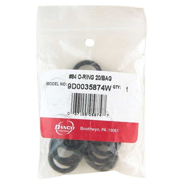 Danco Danco 7/8 in. D X 5/8 in. D No 94 Rubber O-Ring 20 pk - 35874W