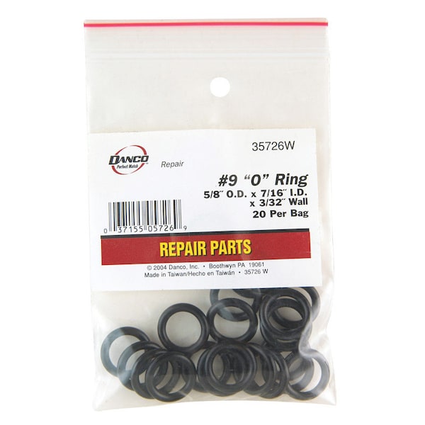 Danco Danco 5/8 in. D X 7/16 in. D Rubber O-Ring 20 pk - 35726W