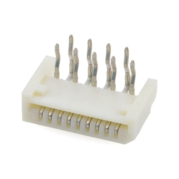 Conector FFC/FPC de Molex, 9 contactos, 1 fila, hembra, ángulo recto, paso de 0.039 pulgadas, terminal para soldar - 528070910.