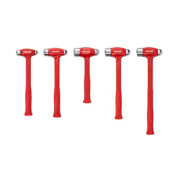 Tekton Ball Peen Dead Blow Hammer Set, 5-Piece (26, 36, 43, 47, 50 oz.) - HDB95003