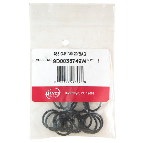 Danco Danco 11/16 in. D X 9/16 in. D No 35 Rubber O-Ring 20 pk - 35749W
