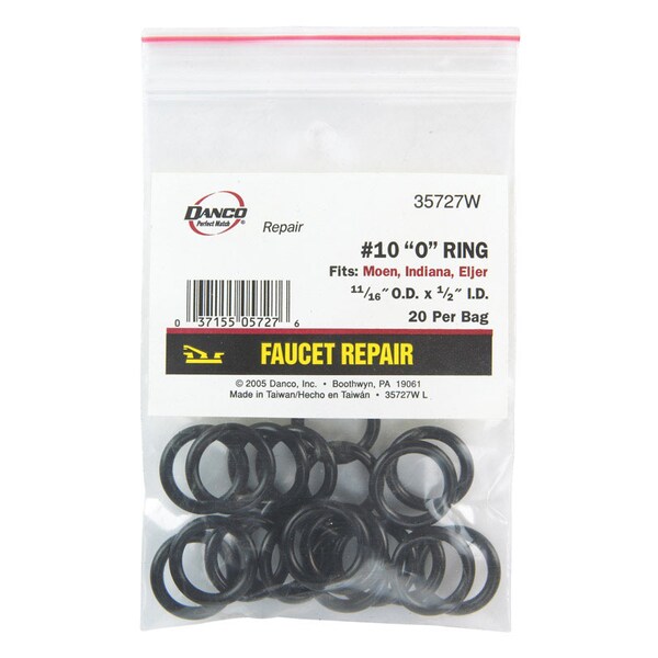 Danco Danco 11/16 in. D X 1/2 in. D Rubber O-Ring 20 pk - 35727W