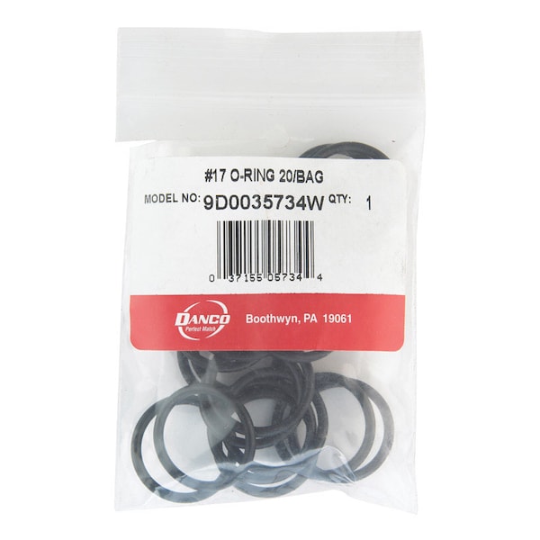 Lavelle Industries Danco 1-1/16 in. D X 0.88 in. D Rubber O-Ring 20 pk - 35734W