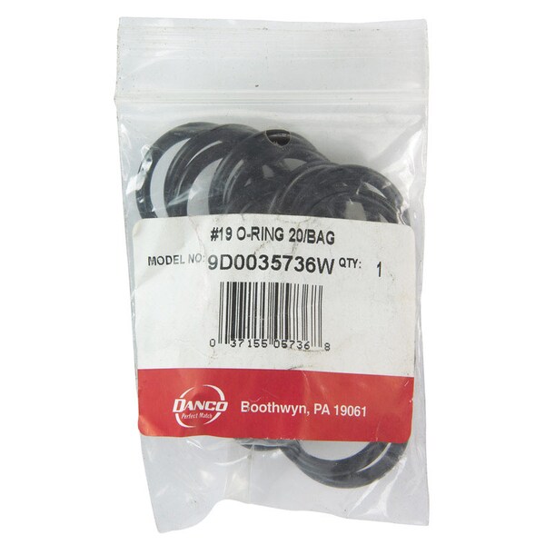 Danco Danco 1-1/4 in. D X 1 in. D No 19 Rubber O-Ring 20 pk - 35736W