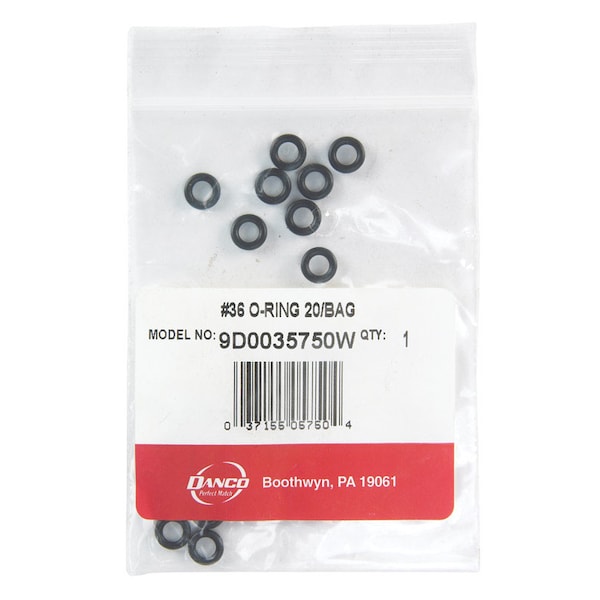 Danco Danco 5/16 in. D X 3/16 in. D No 36 Rubber O-Ring 20 pk - 35750W
