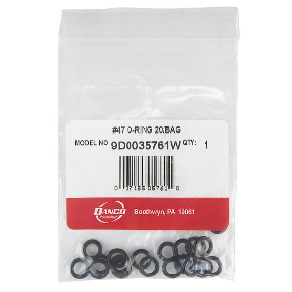 Danco Danco 11/32 in. D X 7/32 in. D No 47 Rubber O-Ring 20 pk - 35761W