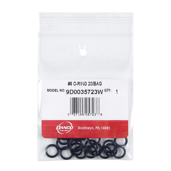 Danco Danco 7/16 in. D X 5/16 in. D Rubber O-Ring 20 pk - 35723W