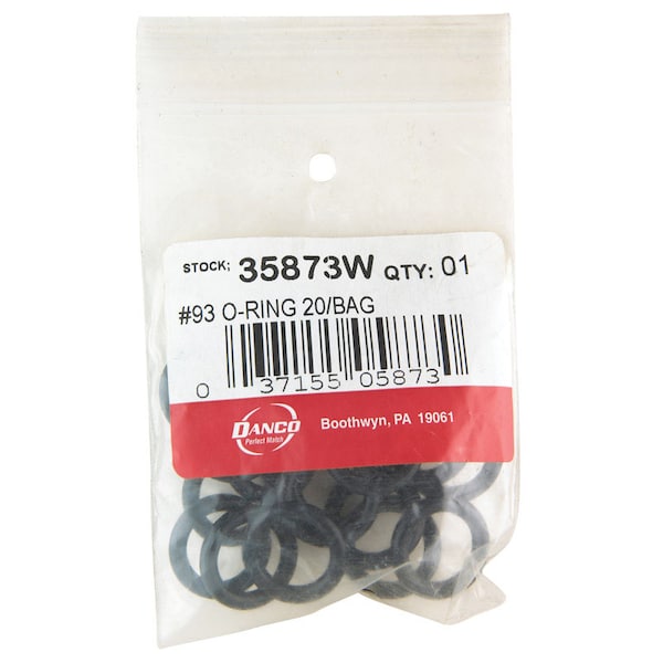 Danco Danco 13/16 in. D X 9/16 in. D No 93 Rubber O-Ring 20 pk - 35873W