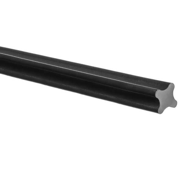 Zoro Select Buna-N X Cord, 1/16" CS, 5' L, 70A, Black - ZUSA-RC-1493