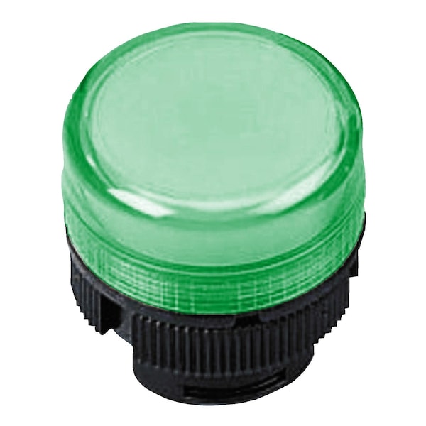 Schneider Electric Cabezal para luz piloto, Harmony XAC, para foco incandescente, plástico, tapa verde, 22mm - ZA2BV03