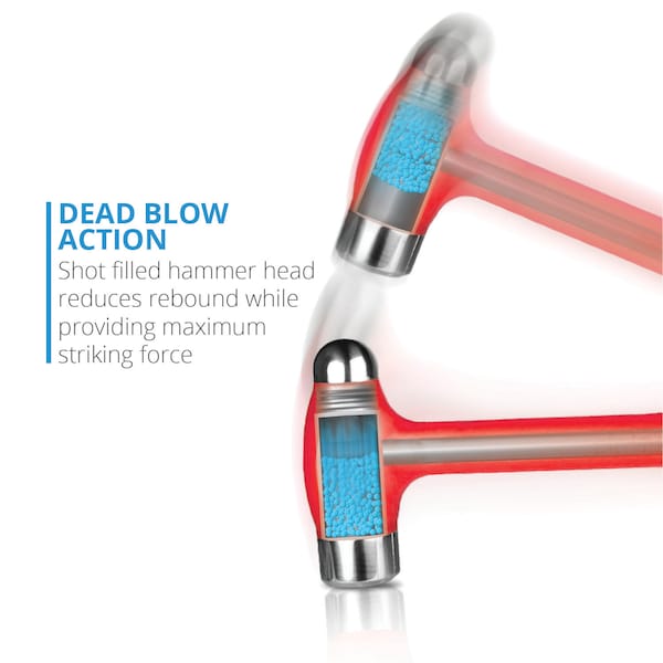 Capri Tools 56 oz. Dead Blow Ball Peen Hammer - CPDBHB56