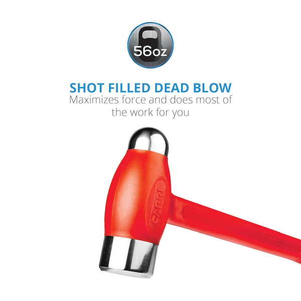 Capri Tools 56 oz. Dead Blow Ball Peen Hammer - CPDBHB56