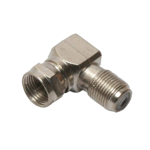 Adaptador intra- Quest Technology International F, 75 Ohm - F en ángulo recto (M-F) - CAD-1100
