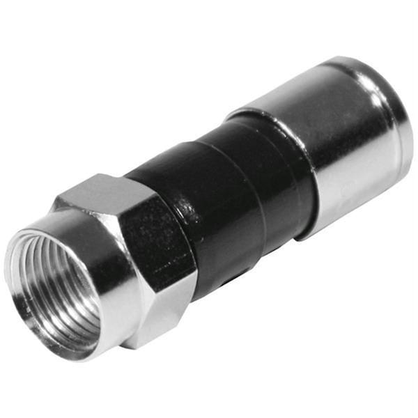 Conector de compresión RG6 cuádruple de Steren, paquete de 50 unidades - PPC-EX6XL