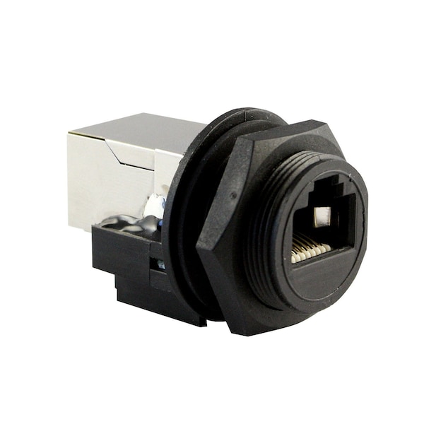 Conector macho a macho RJ45 a RJ45 para montaje en panel, conector Cat5E o Cat6 - ASICPICRJ45S