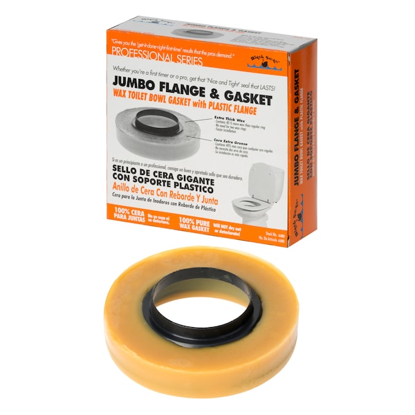 Black Swan Jumbo Flange & Gasket W/ Brass Bolt Kit - 04486