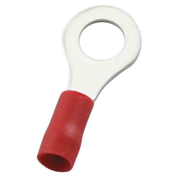 Terminal de anillo de vinilo para cable calibre 22-16 con punta de 1/4" - Paquete de 100