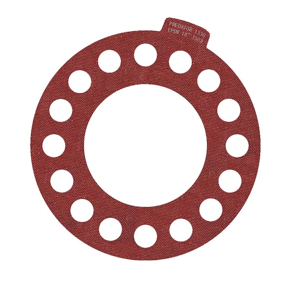 Macho O-Ring & Seal 18in Full Face Predator 1330 Flange Gasket Red EPDM, NSF-61 Certified, 1/8in Thick, 5PK - 1800.PFF150.M0005