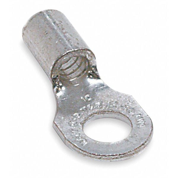Terminal de anillo no aislado de calibre 22-16 para Stud #6, paquete de 100 unidades - A18-6