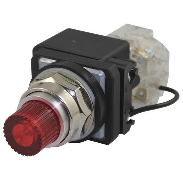 Indicador luminoso piloto Dayton, LED, 120VAC, 30mm, cromo, RD - 30G417