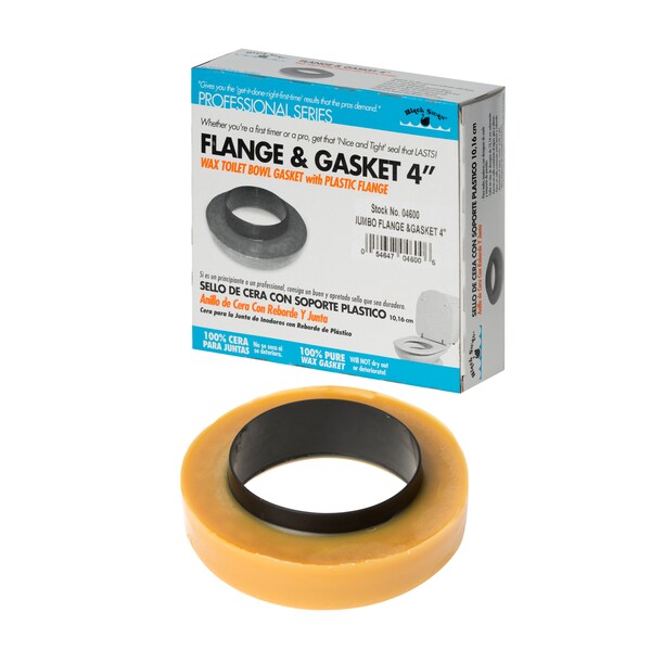 Black Swan Jumbo Flange&Gasket 4" with Brass Bolt Kit - 04605