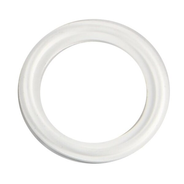Wayland 3/4in CLAMP GASKET FKM VITON - WHITE - WHITE / YELLOW DOT - 42MPSFYW-75