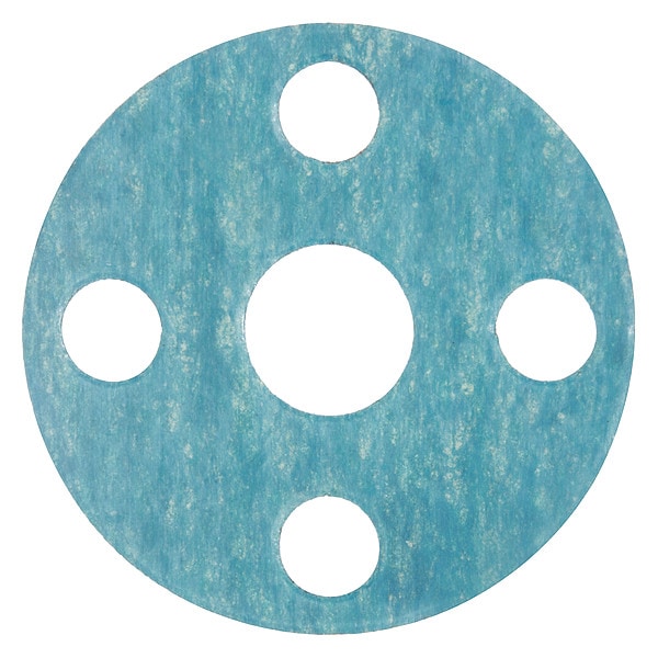 Zoro Select Full Face Aramid Flange Gasket for 2" Pipe, 1/8" Thick, No 150 - BULK-FG-57