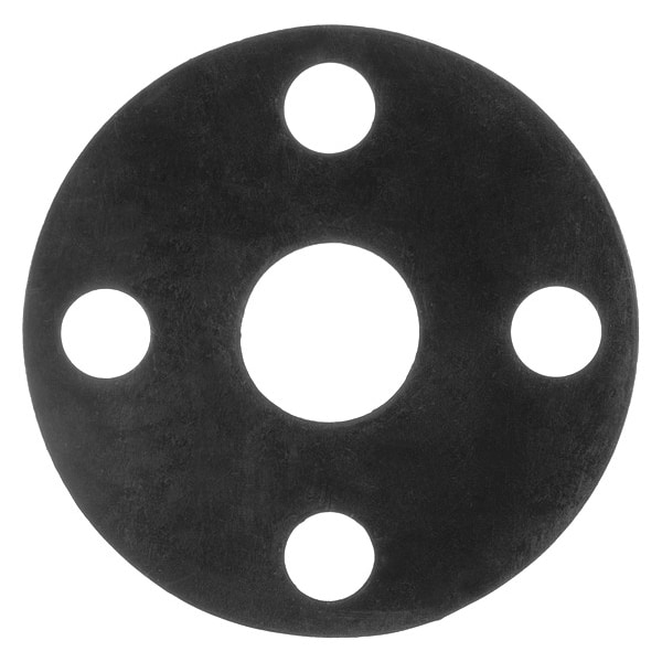 Zoro Select Full Face Buna-N Flange Gasket for 3" Pipe, 1/8" Thick, No 150 - BULK-FG-805