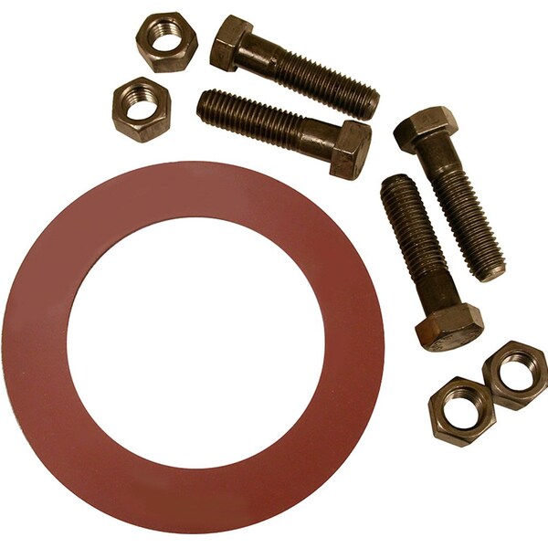 Jones Stephens 10in. Red Rubber Ring Gasket Kit, 7/8in. x 3-3/4ft Bolt Size - G52110