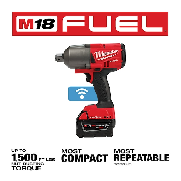 Milwaukee Tool M18 FUEL 3/4 in. High Torque Impact Wrench with Friction Ring with ONE-KEY Kit - 2864-22R