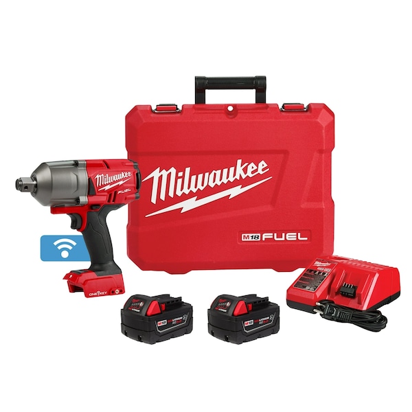 Milwaukee Tool M18 FUEL 3/4 in. High Torque Impact Wrench with Friction Ring with ONE-KEY Kit - 2864-22R