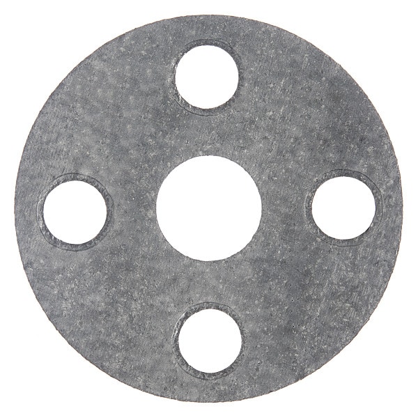 Zoro Select Full Face Graphite Flange Gasket for 2-1/2" Pipe, 1/16" Thick, No 150 - BULK-FG-1701