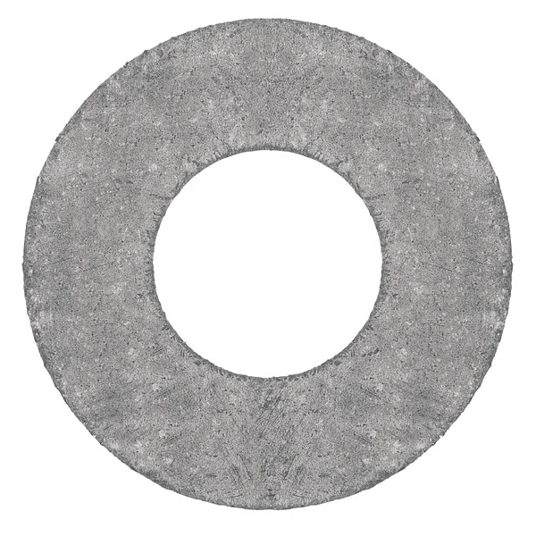 Zoro Select Raised Face Graphite Flange Gasket for 4" Pipe, 1/8" T, No 150 - BULK-FG-1635