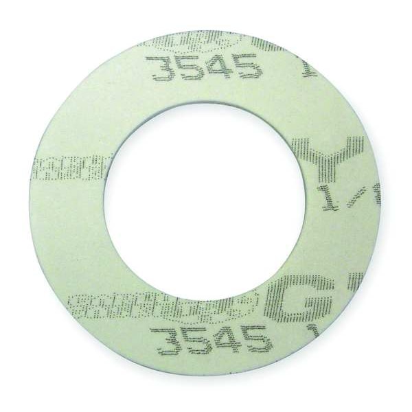 Garlock Gasket, Ring, 4 In, PTFE, White - 37045-0104