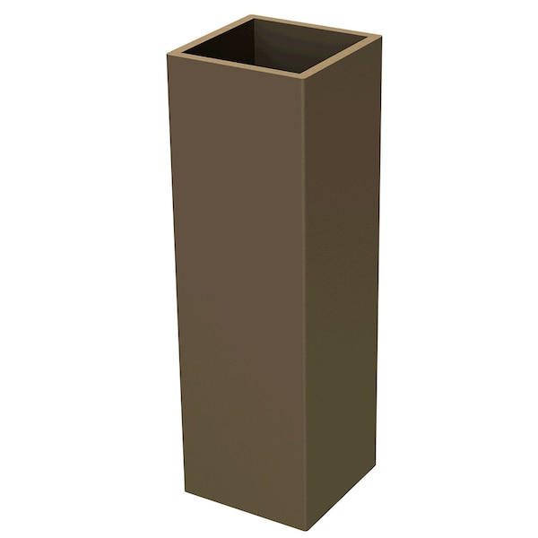 Diseños de Distinción 1.25" x 4" Ferrule Cuadrado - Bronce Cálido - 01FRS1254WB1
