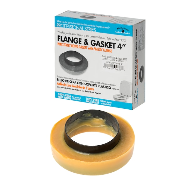 Black Swan Jumbo Flange & GasketW/Urethane 4" W/Bolts - 04636